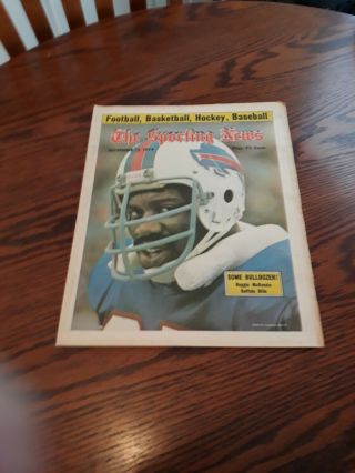 November 16,  1974 - The Sporting News - Reggie Mckenzie Of The Buffalo Bills
