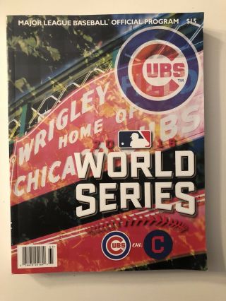 2016 World Series Official Program Chicago Cubs