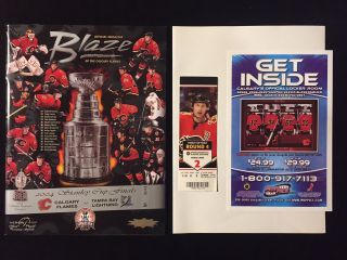 2004 Nhl Calgary Flames Gm 4 Stanley Cup Finals Program Vs Tampa Bay Lightning