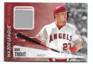 2017 Topps Major League Materials Mlmmt Mike Trout S2