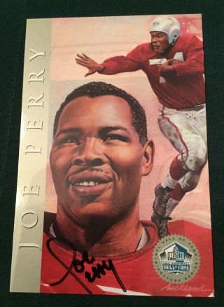 1998 Platinum Hof Signature Series Joe Perry 49ers Autograph /2500
