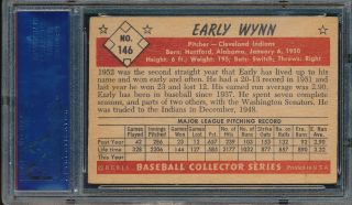 PSA 5 EX EARLY WYNN HOF 1953 BOWMAN COLOR 146 GRADED UNCREASED SET BUILDER CARD 4