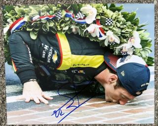 Simon Pagenaud Signed 2019 Indianapolis 500 8x10 Photo Indy Car Winner Champs G