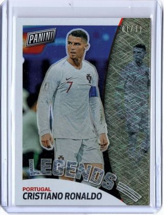 2019 Panini National Cristiano Ronaldo Silver Pack Legends Magnetic Fur /99