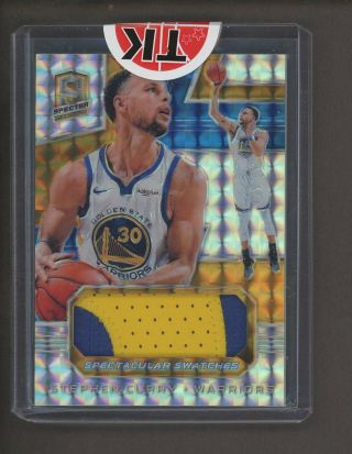 2018 - 19 Spectra Spectacular Stephen Curry Warriors 3 - Color Patch 4/5