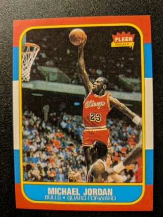 1986 - 87 Fleer Michael Jordan Rookie 57 Rc