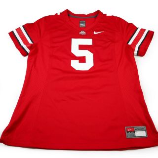 Nike Team Authentic Ohio State Buckeyes 5 Womens L Football Home Jersey