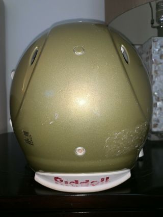 CUSTOM Full Size Notre Dame Fighting Irish Riddell Revolution Football Helmet 5