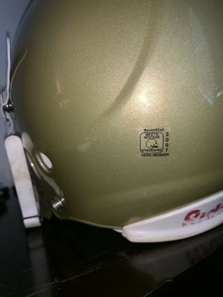 CUSTOM Full Size Notre Dame Fighting Irish Riddell Revolution Football Helmet 7