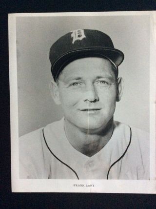 1962 8x10” B&w Photo Of Frank Lary Detroit Tigers