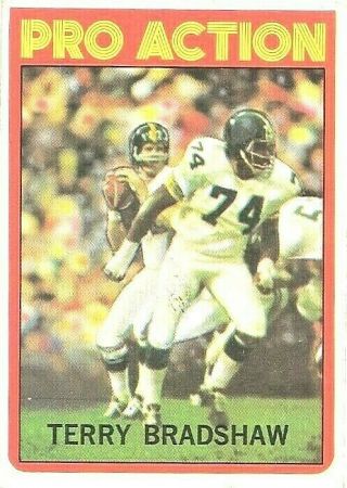 1972 Topps Football Terry Bradshaw Pro Action 120 Pittsburgh Steelers