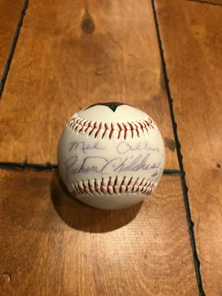 1993 All Star Game Baseball Signed (5) Mel Allen Chuck Thompson Ernie Harwell,