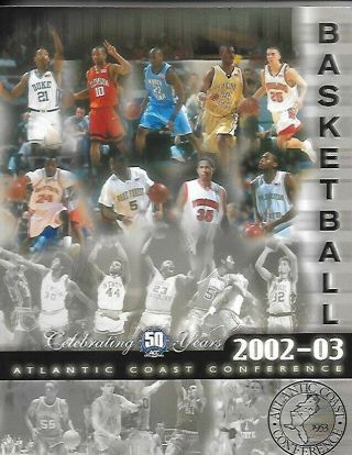 2002 - 03 Acc Conference Basketball Media Guide