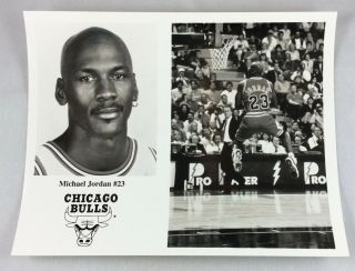 Nba 1995 - 96 Michael Jordan,  Chicago Bulls 8 X 10 White Borders Photo