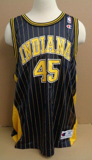 Rik Smits 45 Indiana Pacers Official Champion Nba Jersey,  Signed Personalized
