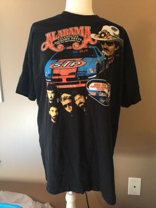 Vintage Alabama Richard Petty T - Shirt Fan Tour Concert 2 Sided 1992 Xl Euc