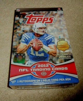 2012 Topps Football Hobby Box Andrew Luck Rookie Year