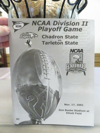 Tarleton State Vs.  Chadron State Playoffs Football Program November 17,  2001