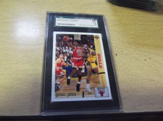 Sgc 98 Gem Michael Jordan 1991 - 92 Upper Deck Basketball 44 Bulls