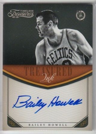 2012 - 13 Panini Timeless Boston Celtics Balley Howell Treasured Ink Auto 120/199