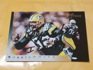 Reggie White Green Bay Packers Signed Please Read Bowl Xxxi Autographed