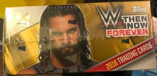 2016 TOPPS WWE THEN,  NOW,  FOREVER WRESTLING HOBBY BOX FACTORY 3