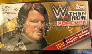 2016 TOPPS WWE THEN,  NOW,  FOREVER WRESTLING HOBBY BOX FACTORY 4