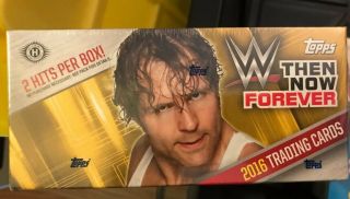 2016 TOPPS WWE THEN,  NOW,  FOREVER WRESTLING HOBBY BOX FACTORY 5