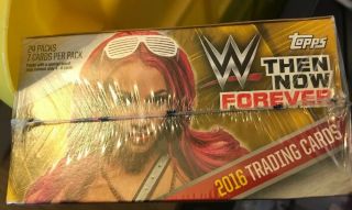 2016 TOPPS WWE THEN,  NOW,  FOREVER WRESTLING HOBBY BOX FACTORY 6