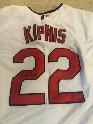 Jason Kipnis Signed Autographed Jersey Cleveland Indians