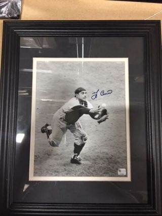 Yogi Berra York Yankees Black And White Autographed Signed 8x10 Photo Framed