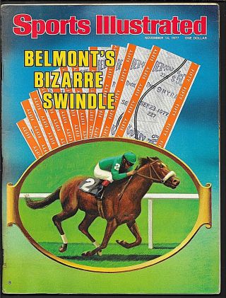 1977 Sports Illustrated Horse Race Swindle At Belmont No Label