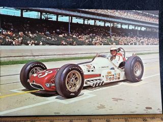 1963 Champion Spark Plug Johnny Boyd Indy 500 6x9 Postcard