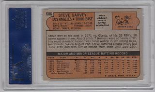 1972 Topps Steve Garvey 686,  PSA 9,  Dodgers 2