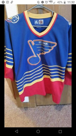 Vintage 90’s St.  Louis Blues Nhl Hockey Jersey Adult Size Small
