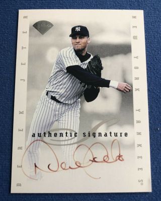 1996 Leaf Signature Series Extended Derek Jeter Rc Auto Autograph Ny Yankees Sp