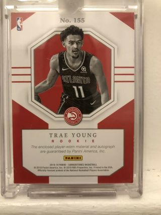 Trae Young 2019 Cornerstones RPA 98/199 Hawks Rookie On Card Auto 2
