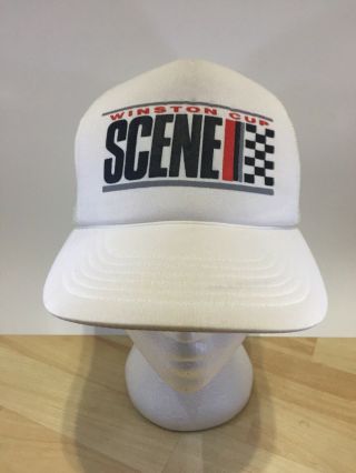 Vintage 80’s - 90’s Winston Cup Scene Hat - White - Osfa