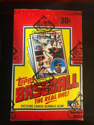 1983 Topps Baseball Wax Box (bbce) - Michigan Test Packs - 36 Packs