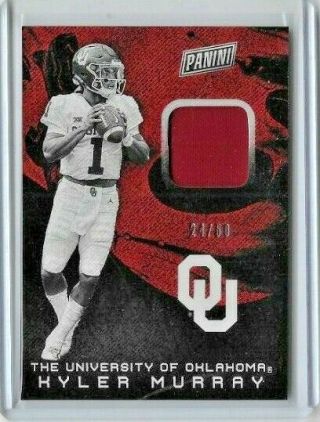 2019 Kyler Murray Panini National Silver Pack Rc Jersey Ed 24/50