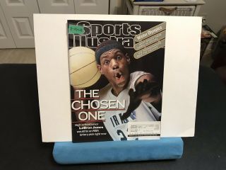 Lebron James Sports Illustrated,  Fc Feb 18 2002,  Ex - Library,  Tape In Top Corner