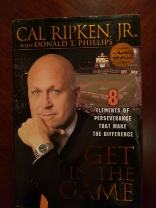 Orioles Cal Ripken Jr Autographed Book Get In The Game Signed Orioles W/photo