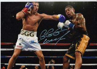 Gennady " Ggg " Golovkin,  Boxing Signed Autograph 8.  5x11 Photo / Aa04
