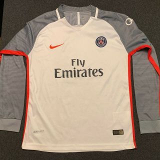 Nike Paris Saint Germain Psg Away Soccer Jersey Long Sleeve Youth Boys Xl
