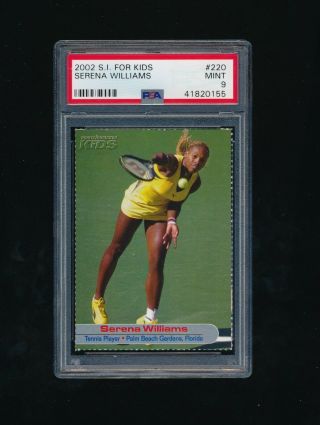 2002 S.  I.  For Kids 220 Serena Williams Rookie Rc Psa 8 1 Higher 23 Grand Slams