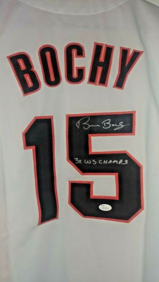 Bruce Bochy San Francisco Giants Signed Jersey 3x Ws Champs Jsa
