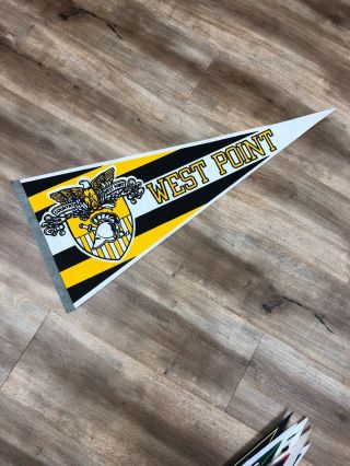 Army West Point Black Knights Vintage 80s Us Military Academy College Pennant