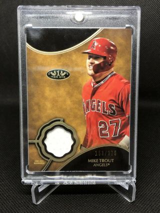 2019 Topps Tier One Mike Trout Relic /375 Los Angeles Angels