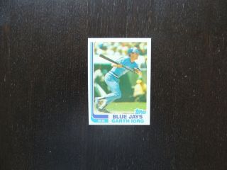 1982 Topps Blackless Garth Iorg Blue Jays Baseball Card Error Test Proof