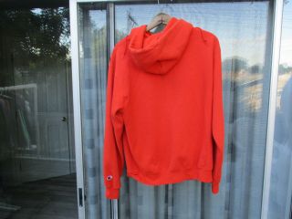 Wheaton College Orange Hoodie / Sweatshirt Size M 3